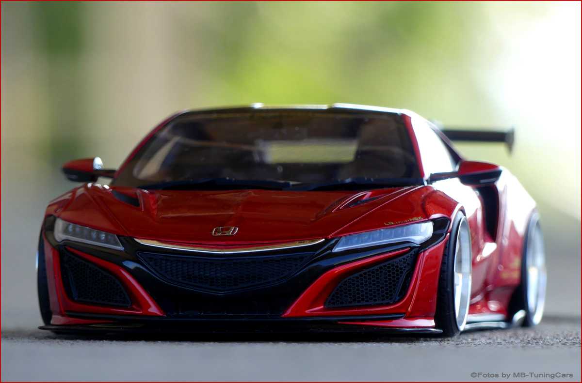 1:18 Honda NSX Liberty Walk LB Performance - Candy Rot - Breitbau inkl. OVP
